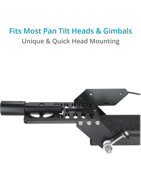 Grúa de cámara Proaim Wave-5P 24 pies con trípode y dolly