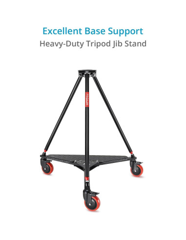 Grúa de cámara Proaim Wave-5P 24 pies con trípode y dolly