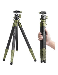 Trípode de Viaje Cayer CH35 de Fibra de Carbono 8 kg