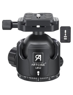 Cabezal de bola ARTCISE LB52 de 52 mm para trípode, carga 30 kg