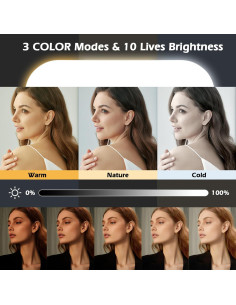 Anillo de Luz LED Portátil NANBEITONG con Batería 8000mAh 2