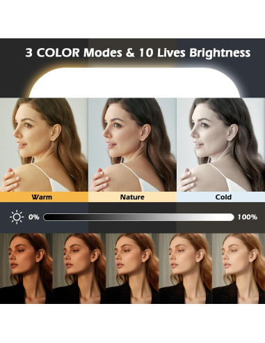 Anillo de Luz LED Portátil NANBEITONG con Batería 8000mAh