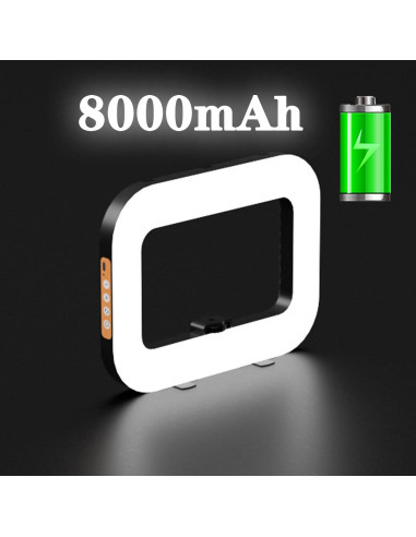 Anillo de Luz LED Portátil NANBEITONG con Batería 8000mAh