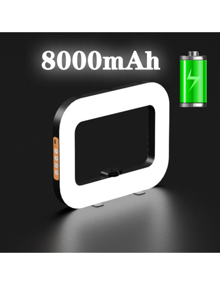 Anillo de Luz LED Portátil NANBEITONG con Batería 8000mAh