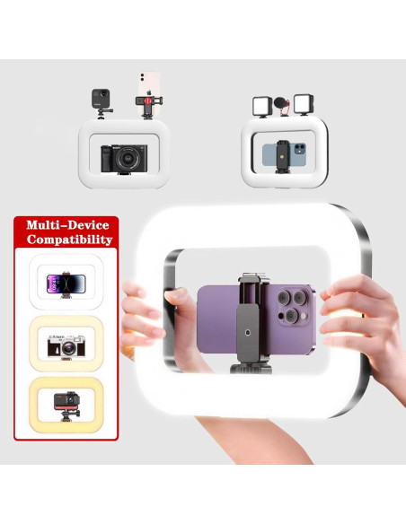 Anillo de Luz LED Portátil NANBEITONG con Batería 8000mAh