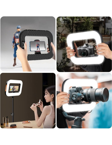 Anillo de Luz LED Portátil NANBEITONG con Batería 8000mAh