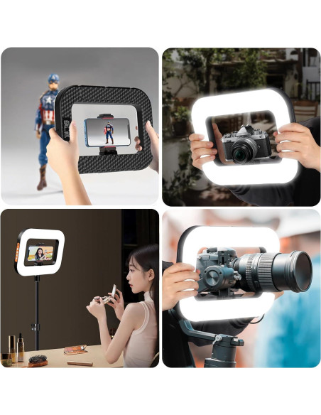 Anillo de Luz LED Portátil NANBEITONG con Batería 8000mAh