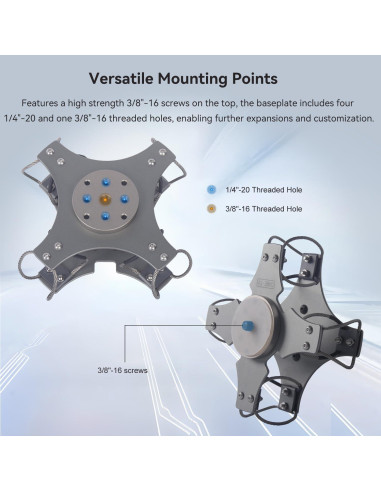 Aislador de Vibraciones CAME-TV para DJI RS 4/3 - Soporta 5kg