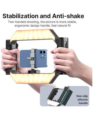 ULANZI U-Rig Luz Soporte de Mano con Control Remoto y Batería 5000mAh