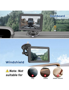 Soporte de Ventosa EWAY para Monitor de Cámara 4.3"/5" 2