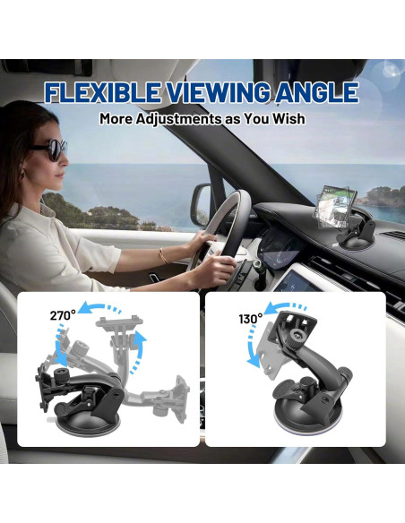 Soporte de Ventosa EWAY para Monitor de Cámara 4.3"/5"