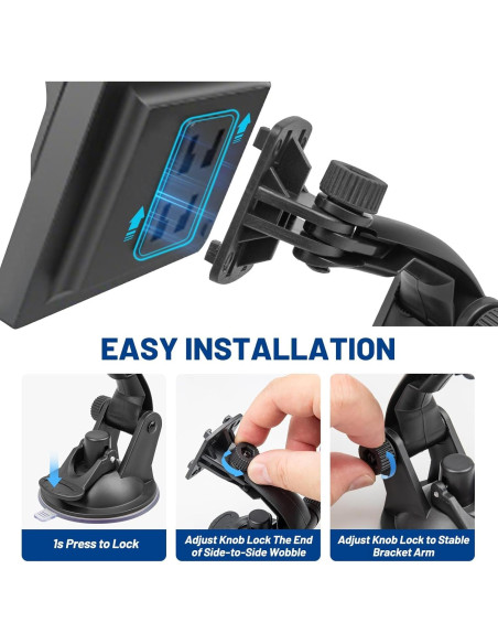 Soporte de Ventosa EWAY para Monitor de Cámara 4.3"/5"