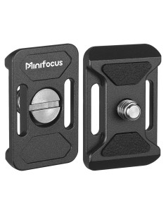 Placa de Liberación Rápida MINIFOCUS 2 Piezas 38mm Negro
