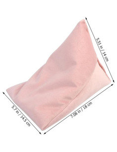 Soporte de Almohada Triangular Rosa MERRYHAPY 18x14.5x14cm 2