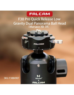Cabezal de Trípode Falcam F38 Pro XB-3R, Doble Panorama 0.74 kg 2