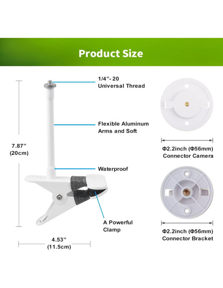 Soporte Flexible para Cámara TP-Link Tapo C200/C210/C220 - Sin Herramientas