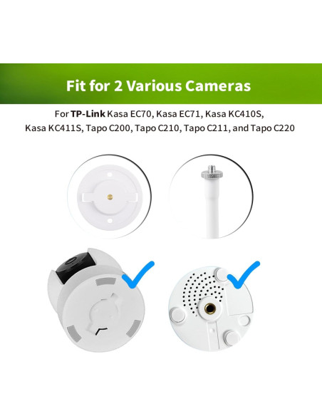Soporte Flexible para Cámara TP-Link Tapo C200/C210/C220 - Sin Herramientas