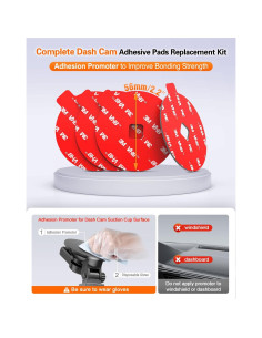 Almohadillas Adhesivas Doble Cara 3M pop-tech para Dash Cam - 4 Piezas 2