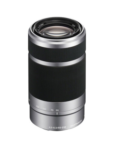 Lente Sony E 55-210mm f/4.5-6.3 OSS Plata + Kit de Filtros