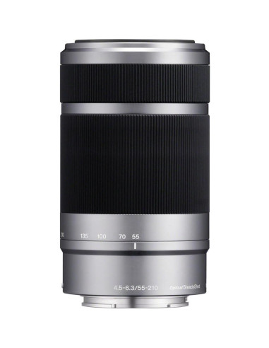 Lente Sony E 55-210mm f/4.5-6.3 OSS Plata + Kit de Filtros
