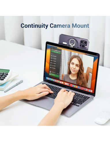 Soporte de Cámara de Continuidad PROfezzion para MacBook - Negro