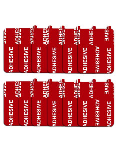 12 Almohadillas Adhesivas Doble Cara 40x50mm D.SKING Rojo