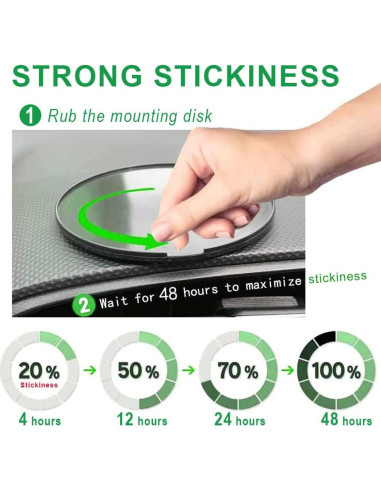 Disco Adhesivo de Montaje para Tablero Ramtech 90mm Universal