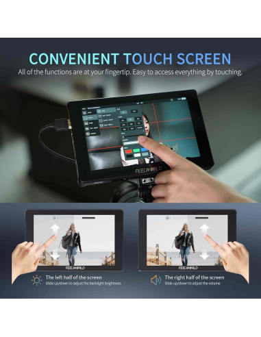 Monitor de Campo FEELWORLD F7 Plus 7" 1200nit HDMI 4K