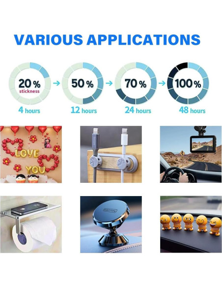 Almohadillas Adhesivas Doble Cara 3M VHB Cuadradas 4 Piezas