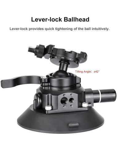 Soporte de Ventosa SUNWAYFOTO BS-01 para Cámara DSLR y GoPro