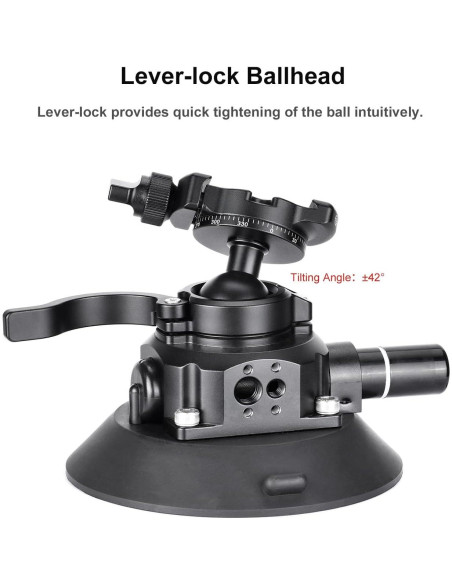 Soporte de Ventosa SUNWAYFOTO BS-01 para Cámara DSLR y GoPro