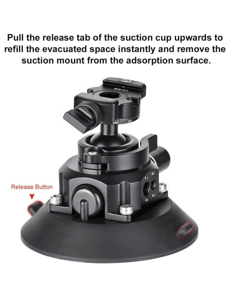 Soporte de Ventosa SUNWAYFOTO BS-01 para Cámara DSLR y GoPro