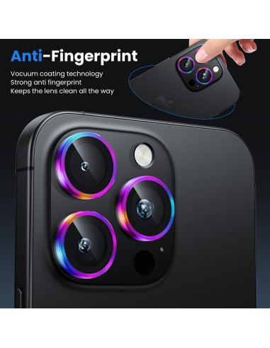 Protector de Lente de Cámara WSKEN para iPhone 16 Pro Max - Cristal Templado 9H