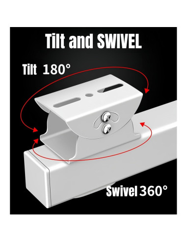 Soporte de cámara de seguridad CCTV SAMIDEA - Acero resistente, ajuste universal