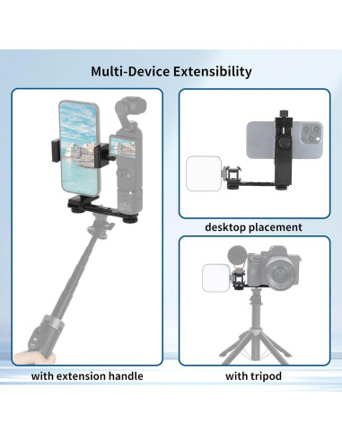 Soporte para Teléfono UTEBIT con Varilla Extensible y 3 Zapatas