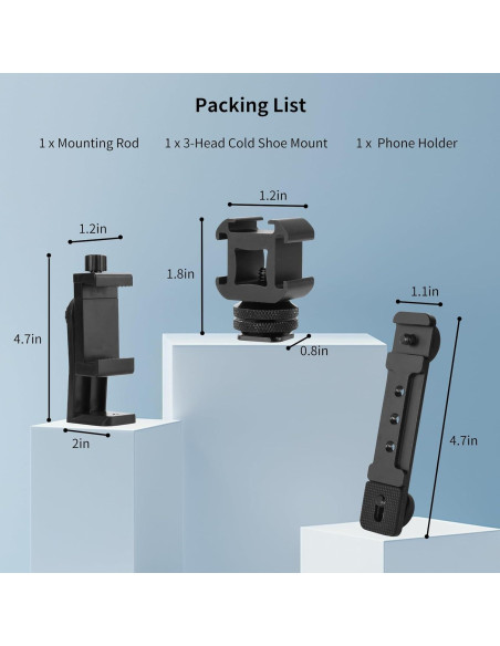 Soporte para Teléfono UTEBIT con Varilla Extensible y 3 Zapatas