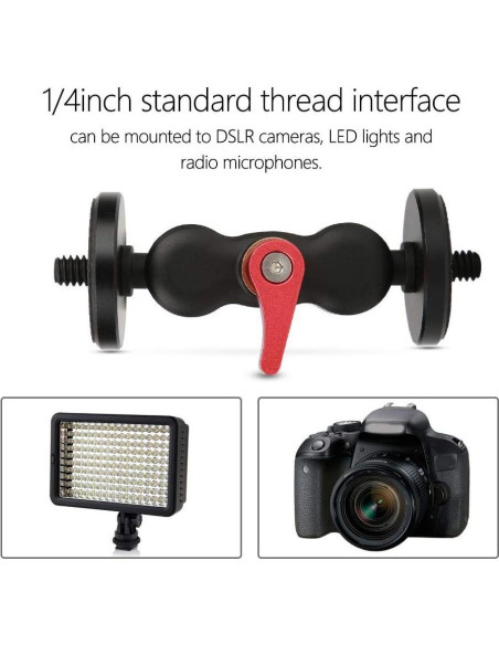 Adaptador de Brazo Mágico Acouto 360 para Monitor y Luz