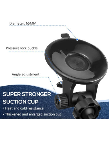 Soporte de Ventosa para Detector de Radar Escort - Mejorado