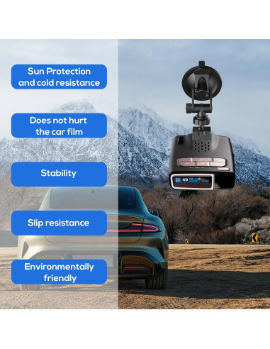 Soporte de Ventosa para Detector de Radar Escort - Mejorado