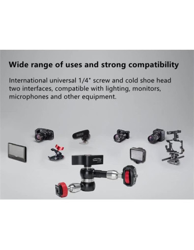 Adaptador de zapata fría IFOOTAGE MA-CSA para cámara 1/4"