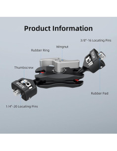 Brazo Mágico Nitze N50-G2 con Doble Cabezal Esférico 2