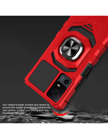 Funda Protectora TCL 40 XL con Soporte y Protector de Pantalla Funda Protectora TCL 40 XL con Soporte y Protector de Pantalla