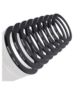 Juego de 9 Anillos Reductores de Aluminio SHEYOU 82-40.5mm