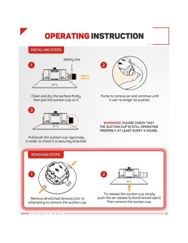 Soporte de Cámara para Vehículo iFootage VS-118 con Ventosa 20 kg