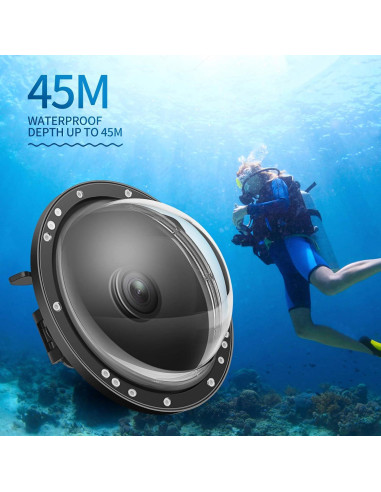 Puerto de cúpula SHOOT para cámara DJI OSMO Action 1 - Impermeable 13.7m