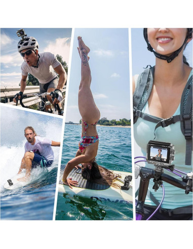 Cámara de Acción 4K Hiicam Speed10 20MP Pantalla Táctil EIS