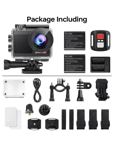 Cámara de Acción 4K Hiicam Speed10 20MP Pantalla Táctil EIS