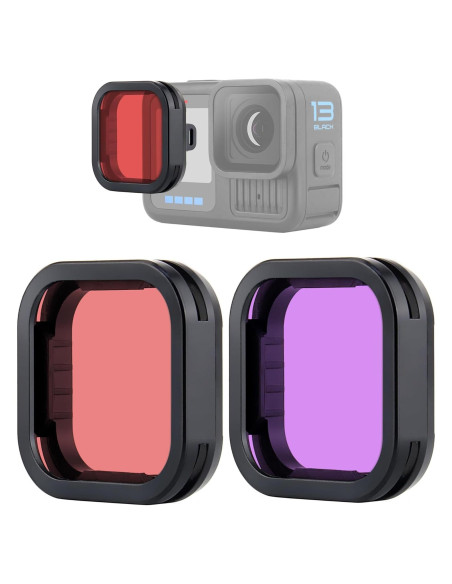 Juego de Filtros Subacuáticos YALLSAME para GoPro Hero 13