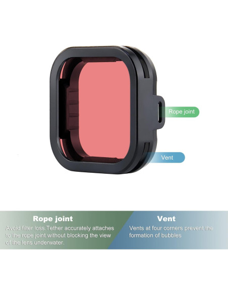 Juego de Filtros Subacuáticos YALLSAME para GoPro Hero 13