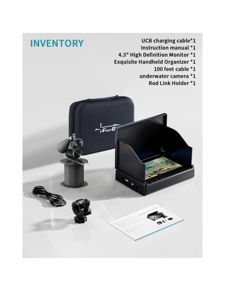 Cámara de Pesca Submarina fourq con Luz Infrarroja 30.48m